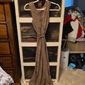 Ellison Brown and Black Patterned Jumpsuit